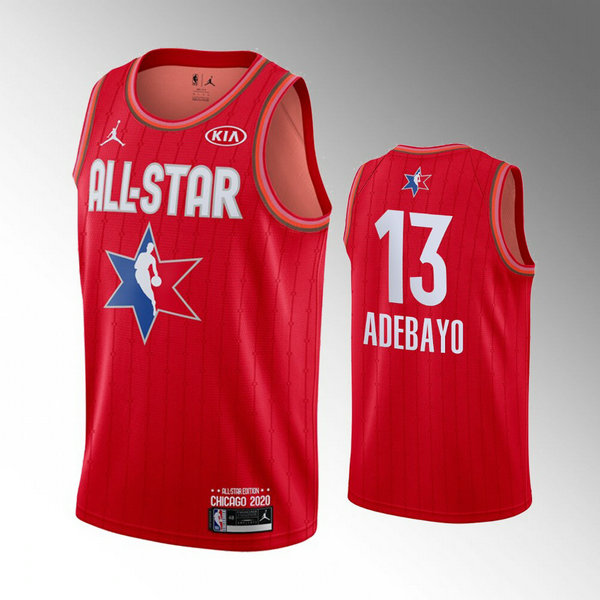 Maillot nba All Star 2020 Homme Bam Adebayo 13 Rouge